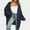 22#Dark Blue, variant on Ftwytp Women Knit Winter Cardigan Sweater Solid Color Long Sleeve Baggy Outwear Coat Elegant Casual Fall Winter Daily All Match Blouse Top Festival Clothes with Pockets