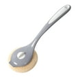 thumbnail image 1 of Kitchen Long-handled Nano Cleaning Brush with Scraper - Ergonomic Handle, Hanging Hole, for Pans, Pots & Sink, 1 of 1