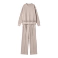 thumbnail image 4 of QQZ Wide Leg Pants 2 Piece Outfit For Women, Workout Sets For Women, Long Sleeve Top And Palazzo Pants Casual Tracksuit, 4 of 6