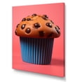 thumbnail image 2 of Designart "Tempting Chocolate Muffin Delights" Fashion Canvas Wall Art - Glam Blue Pop Art Hallway Wall Art Decor, 2 of 6