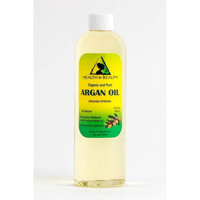 Huile d'Argan Raffinée Biologique Marocaine Pressée à Froid Huile Capillaire de Qualité Supérieure 100 % pure 36 oz