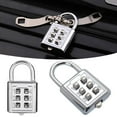 thumbnail image 3 of 6 Digit Button Password Lock Plated Theft Combination Padlock for Locker R3H1 Mechanism Locking Password, 3 of 8
