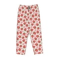 thumbnail image 4 of Goofa Strawberry Flower Printed Soft Pajama Pants for Women, Wide Leg Comfy Casual Lounge Yoga Pants-Medium, 4 of 9