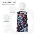 thumbnail image 6 of Gaeub Flowers ad Butterflies Men's Mesh Basketball Jersey, Quick-Drying Sleeveless Top S-4XL, Loose Muscle Tank Top -X-Large, 6 of 9