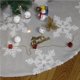 thumbnail image 5 of Injueey de árbol de Navidad, accesorio de paisajismo, cubierta inferior, patrón de copo de nieve de felpa interesante, decoración de Kits de decoración para fiestas Gris/120cm, 5 of 6