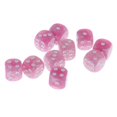 thumbnail image 4 of Paquete de 10 Dados de Plastico Rosa D6 Zulema Juego de RPG, 4 of 7