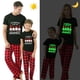 thumbnail image 2 of Pijama familiar a juego de Navidad, luminoso, brillante, colgante con My Gnomies, conjunto de Pijamas cortos rojos, 2 of 3