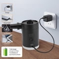 thumbnail image 4 of Portable Air Pump for Inflatables, Electric Mini Air Pump with 4 Nozzles, Camping Light, USB Rechargeable Air Mattress Pump Inflator Pumps for Pool Floats Sleeping Pads, 4 of 7