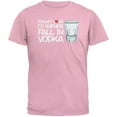 thumbnail image 1 of Forget Love, I'd Rather Fall in Vodka Pink Adult T-Shirt, 1 of 1