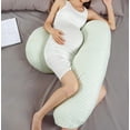 thumbnail image 3 of Pregnancy Pillow Maternity Pillow for Side Sleeping Soft Pregnancy Body Pillow for Pregnant Women, Maternity Pillow with Detachable and Adjustable Pillow Cover, White, 3 of 7