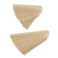 thumbnail image 1 of Rongfmy 20pcs Natural Smooth Unfinished Wood Pieces Rectangle Plaque Crafting Pieces, 1 of 9