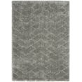 thumbnail image 2 of Nourison Luxurious Shag Modern Contemporary Grey 5'3" x 7'3" Area Rug, (5' x 7'), 2 of 9