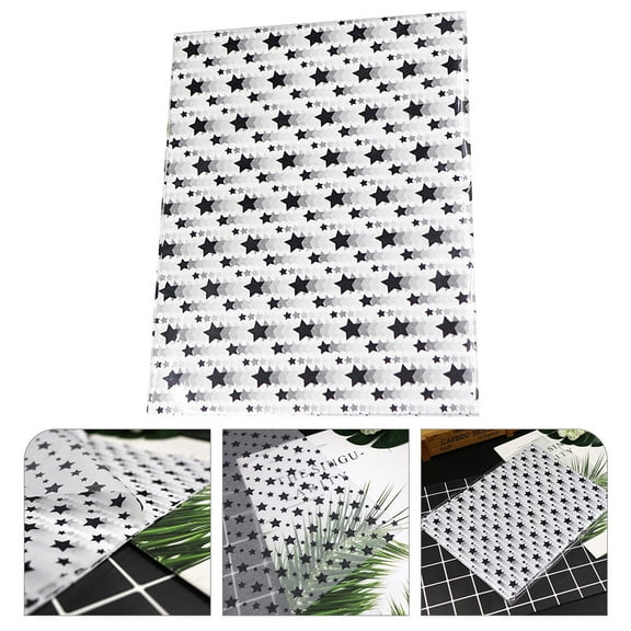 GOOHOCHY 50 Sheets Star Design Wrapping Tissue Paper for Gift Wrapping Multi Color 7.87x11.69 Inches