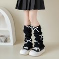 thumbnail image 4 of LIZENG Children's and Girls' Socks Set Autumn/Winter Bow Stacked Socks Long Tube Full Body Bow Ballet Style Knitted Leg Set, 4 of 8