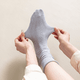 thumbnail image 4 of Sookeceks 6 Pairs Summer Cotton Crew Socks for Women, Soft Womens Trouser Socks for Casual Dress Size 5-9, 4 of 7