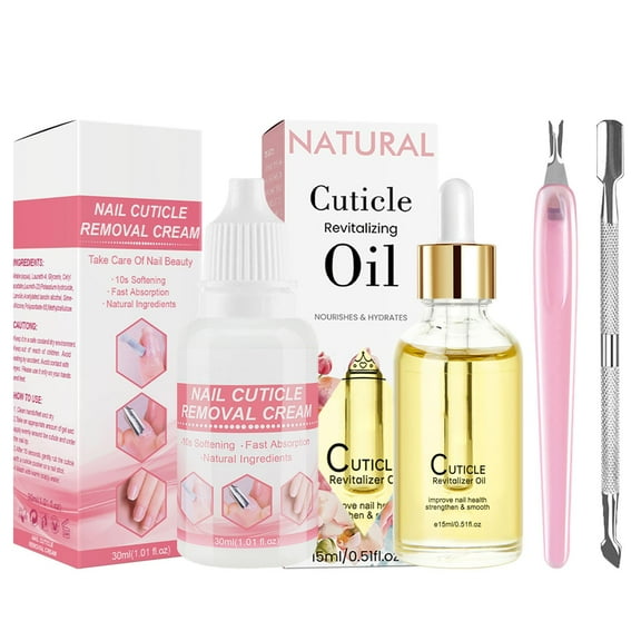 Cuticle Remover Kit,Manicure Kit For Women,Cuticle Oil,Cuticle Oil Pen For Nails,Nail Oil,Cuticle Remover,Removedor De Cuticula,Cuticle Kit(Gold 4pcs/set)Clearance from Biweutydys