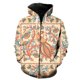 thumbnail image 3 of Sudadera con capucha con cremallera y estampado floral 3D exótico retro para hombre, chaquetas de moda de gran oferta, sudaderas divertidas y geniales, camisetas de hip hop, sudaderas con capucha de c, 3 of 5