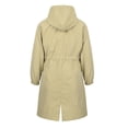 thumbnail image 5 of Gvmfive Women Windbreaker Jacket Buttons Hooded Outdoor Outwear Coat, 5 of 8