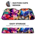 thumbnail image 3 of GZHJMY Car Front Windshield Sunshade UV Heat Protection, Foldable Auto Windshield Sun Visor for SUV Sedan Multicolored Butterflies, Car Sunscreen Blocks UV Rays Heat 51x27.5inch Keep Vehicle Cool, 3 of 5