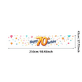 thumbnail image 3 of LUUFILx Colorful 70th Birthday Banner with Star and Confetti Elements Background Backdrop Party Supplies Photography Props for Birthday Party Decoration, 3 of 8
