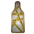 thumbnail image 2 of KuzmarK Wine & Cheese Glass Cutting Board Wood Box Gift Set - Do Not Cross Police Line, 2 of 2