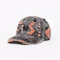 thumbnail image 5 of Summer Hot Sales Under $5 Orange Trucker Hat GIJNRIUIUA Ripped Cowboy Hat Retro Baseball Cap Men's Washed Out Distressed Cowboy Baseball Cap Sunshade and Sun Cap Fishing Hat, 5 of 7