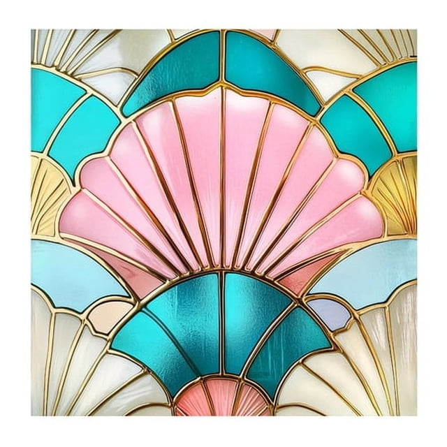 AKEGAMN Clearance! Stained Glass Static Window Film Privacy Sun Blocking Glass Cling PVC Home Bathroom Window Covering Film Stained Glass Static Window Film Privacy Sun Blocking Glass Cling PVC Home
