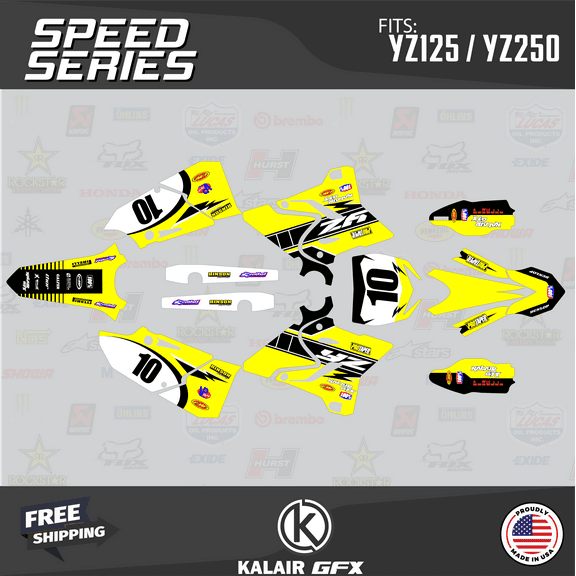 Kalair GFX Graphics Kit for Yamaha YZ250 (2015-2021) Speed Series