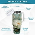 thumbnail image 6 of Simple Modern 30 oz Insulated Stainless Steel Tumbler Double Wall Stainless Steel Tumbler with 2-Way Drinking Vintage Peonies and Daisies, 6 of 9