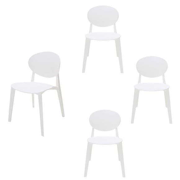 SET DE 4 SILLAS EXTERIOR MASSA COLOR BLANCA
