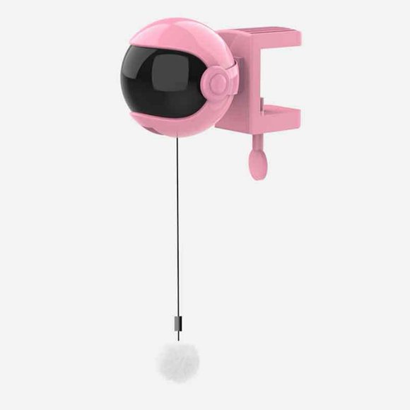 Jouet Interactif pour Chat Couleur Rose - Balle Rechargeable USB Intelligente - Jouet pour Chat - Jouet Autorotatif