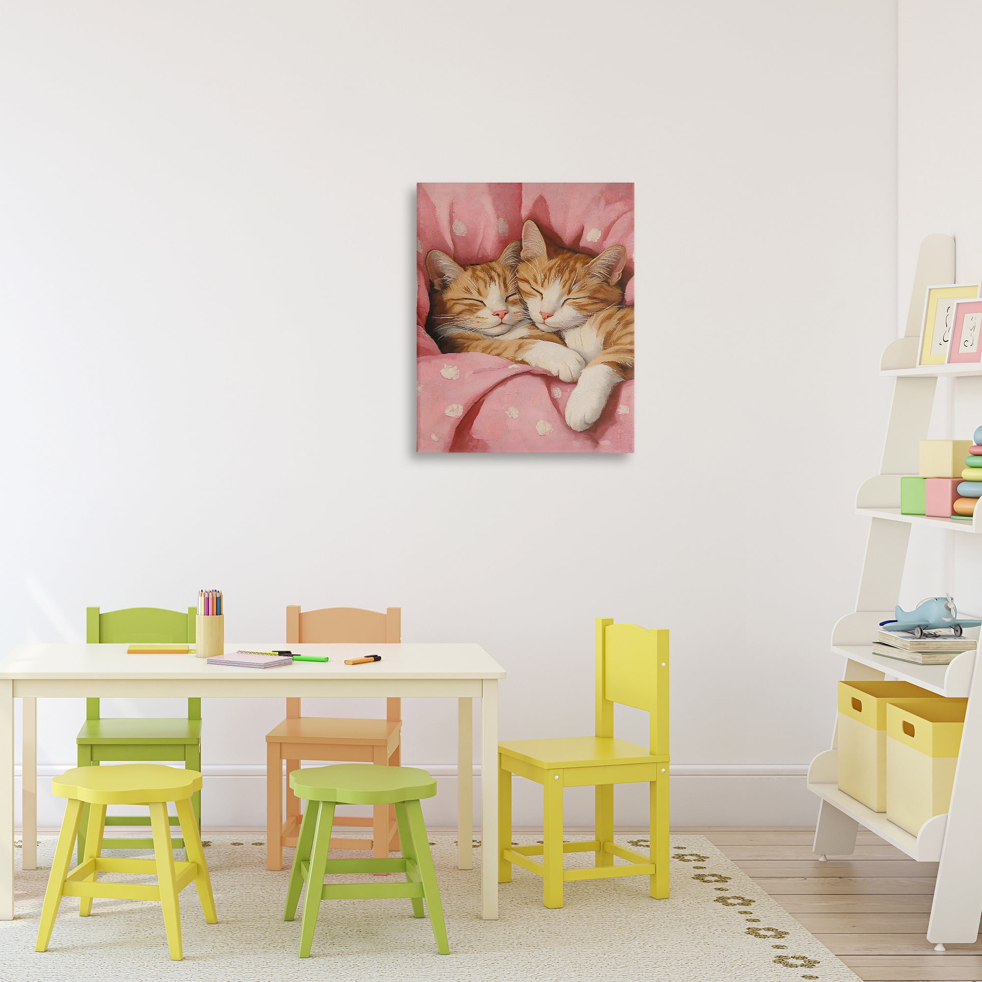 Stupell Industries Sleeping Orange Cats Embrace Canvas Wall Art, design by The Prints Vibe
