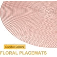 thumbnail image 4 of Qucyy 15"/38 8-Piece Set x Metal Polyethylene Pressed Placemats for Dining Tables, 4 of 5