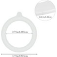 thumbnail image 2 of RUseeN 12 Pieces 3.75 Inches Silicone Jar Gaskets Replacement Silicone Seals Airtight Gasket Sealing Rings for Regular Mouth Canning Jar (White), 2 of 7