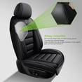 thumbnail image 4 of Fit for Mazda 3 2012, Black Car Seat Covers, PU Leather Cab seat covers With Lumbar Support Waterproof, Protect Car Seats, 4 of 8