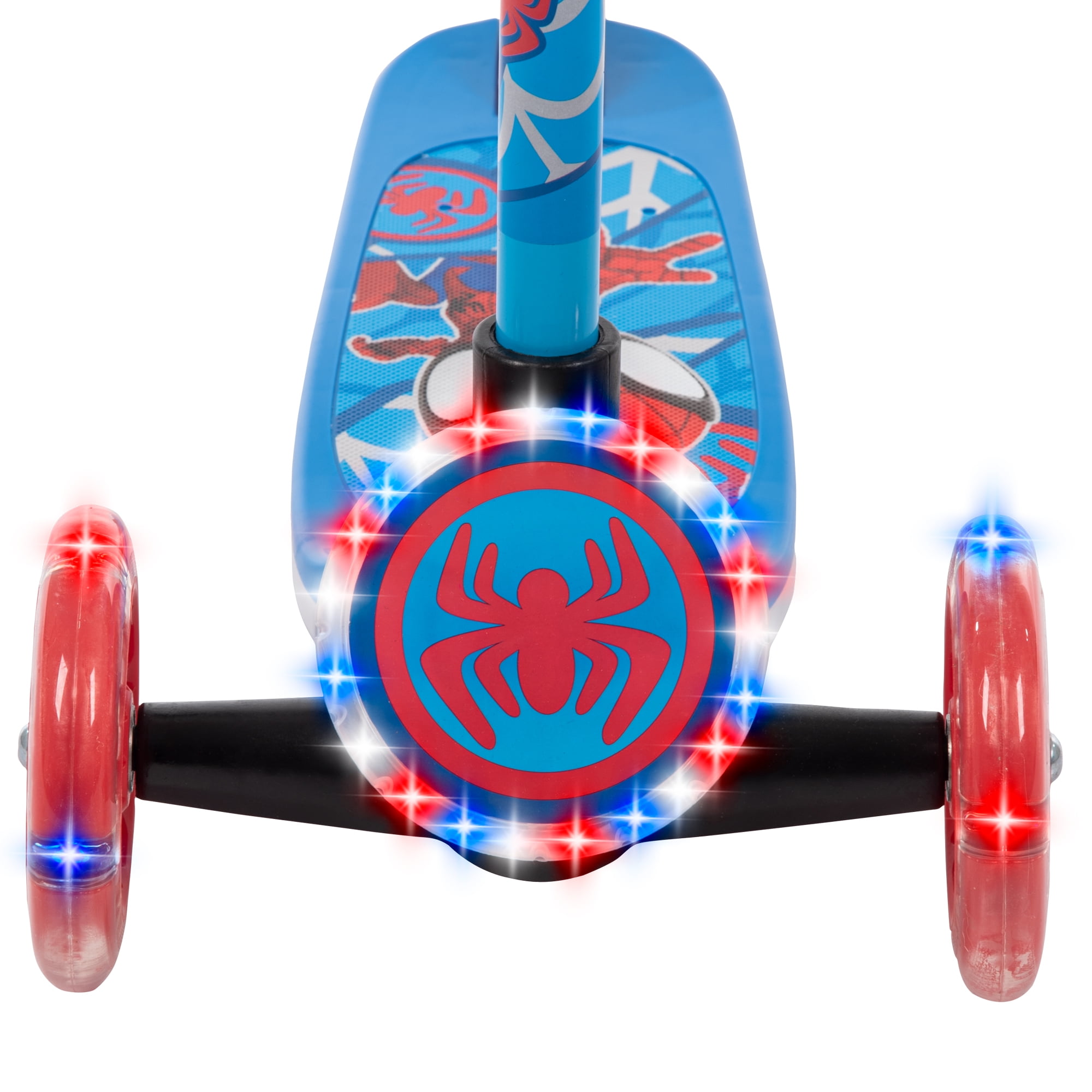 Huffy Marvel Spidey & His Amazing Friends Light-Up Toddler Scooter, Ages 3+, Blue, Boys