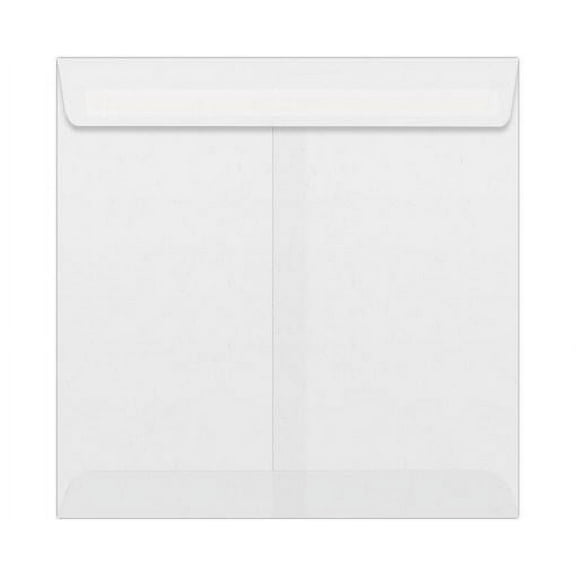 LUXPaper 9 x 9 Square Envelopes in 30 lb. Clear Translucent, 250 Pack
