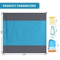 thumbnail image 7 of Beach Blanket Oversized Extra Large 78" X 81",Waterproof Sandproof Beach Blanket 1-7 Adults Lightweight Durable for Travel Camping Hiking Picnic, 7 of 7