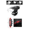 thumbnail image 2 of Graflsoa USB Rechargeable Bicycle Light Set - High Brightness Front Headlight & Tail Light for Night Riding Safety, 800LM, Three Modes, Waterproof, Includes USB Cables and Rubber Rings, 2 of 6