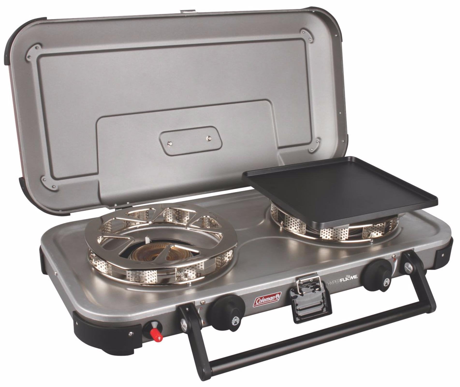 Coleman Gladiator Series FyreChampion 3in1 Propane Stove, Grey, Steel