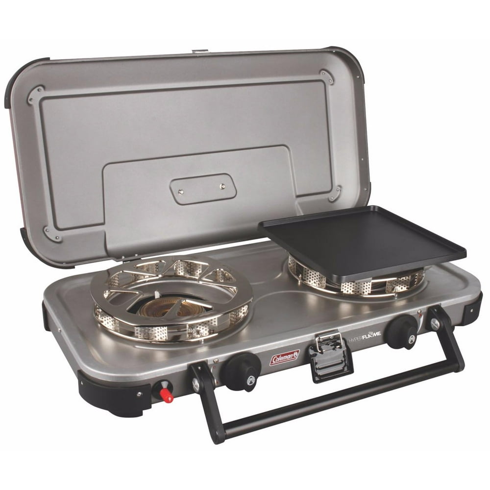 Coleman Gladiator Series FyreChampion 3in1 Propane Stove, Grey, Steel