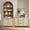 Light Oak, variant on SICOTAS 3Pcs Rattan Kitchen Pantry Storage Cabinet-84.2"H Tall Arched Pantry Cabinet Set of 2 with Adjustable Shelves, 51.6"W Sideboard with 3 Drawers for Living Room, Dining Room, Natural Oak