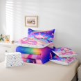 thumbnail image 6 of Manfei 3D-Printed Axolotl 7-Piece Twin Bedding,Cute Animals Print Bedding Comforter Set,Colorful Stars Reversible, 6 of 7
