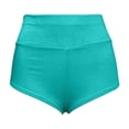 thumbnail image 6 of idosla Women's Cut Out Yoga Shorts Scrunch Booty Hot Pants High Waist Gym Workout Active Butt Lifting Sports Leggings (Sky Blue, S), 6 of 8