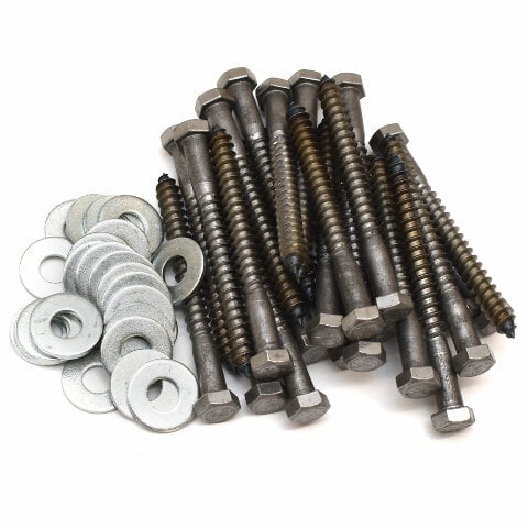 AP Boat Hex Bolt Lag Screws 012-LW25 | 3/8 x 4 Inch (25 PC)