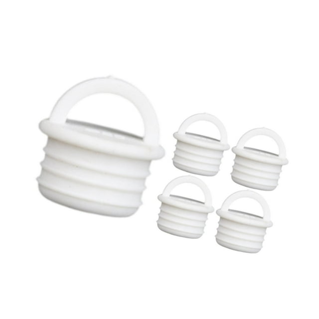 5 tapones de drenaje de silicona perfecl para cubo de fregona 27x22mm