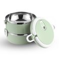 thumbnail image 1 of Amdohai S-0530 Boîte à Lunch Bento Portable à Double Couche en Acier Inoxydable Isolée, 1 of 6