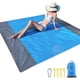 thumbnail image 1 of Manta de playa a prueba de arena, manta de picnic, impermeable y resistente al viento, manta de playa ligera y de secado rápido, 1 of 6