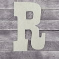 thumbnail image 3 of Wooden Letter Unfinished, Rustler Font, Craft Cutout, 3 of 3