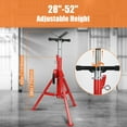 thumbnail image 4 of 12 Ton Jack Stands with Lock, Heavy Duty Pin Type Professional Car Jack Stand, Adjustable Height to 11"-18", Fit for Cars, SUVs, and Most Automobiles, 1 Pair, 4 of 8